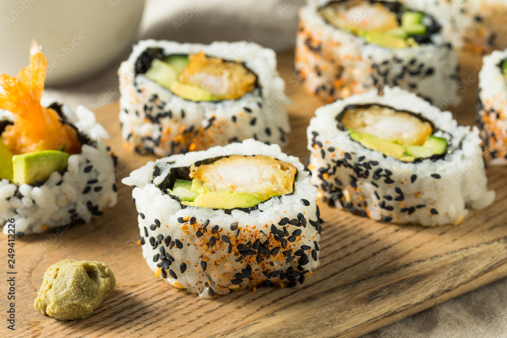 Homemade Shirmp Tempura Sushi Roll Homemade Shirmp Tempura Sushi Roll