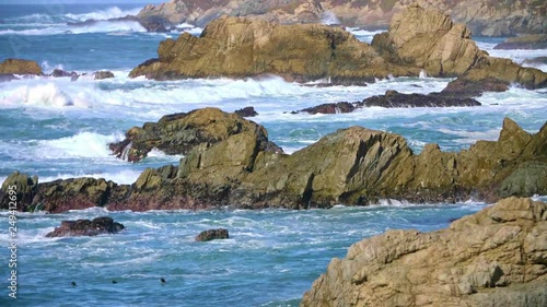 Big Sur Waves Crashing slow motion