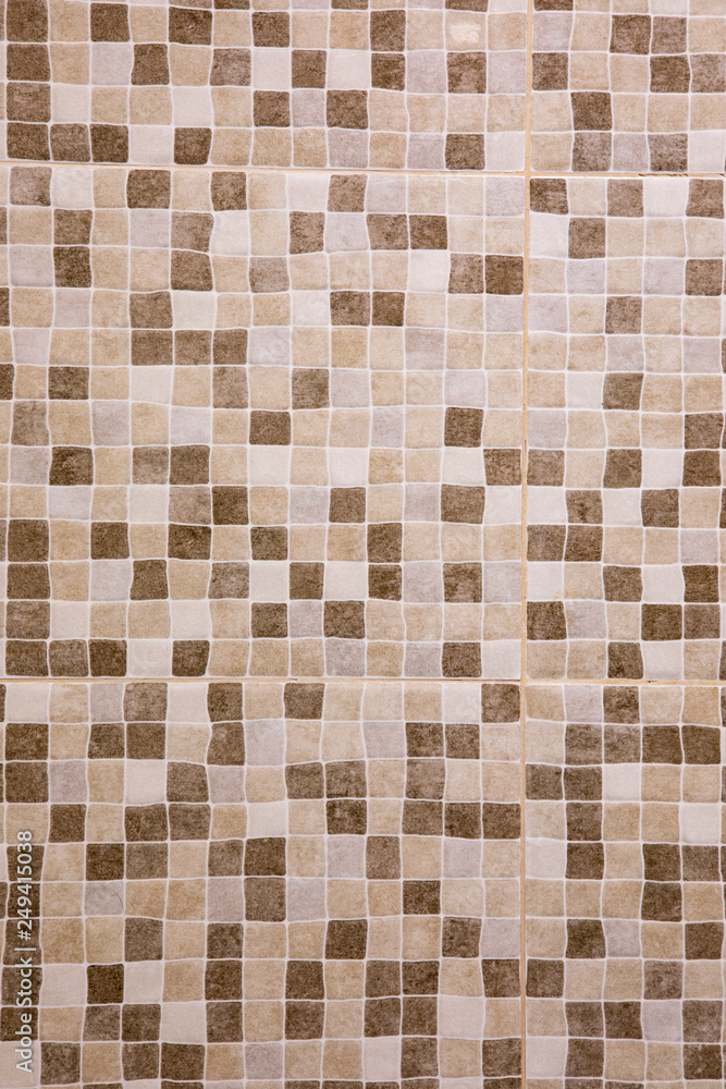 Abstract brown square mosaic background Abstract brown square mosaic background