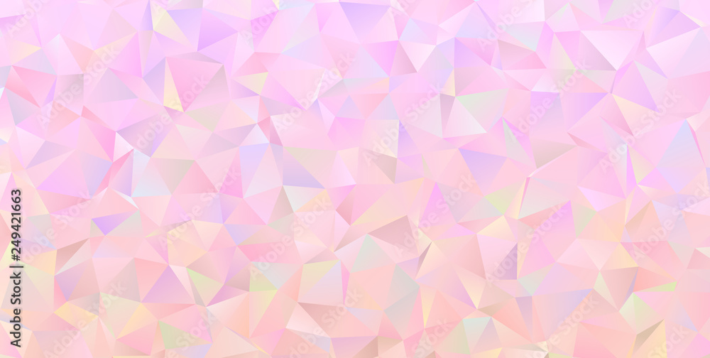 Rose Quartz Crystal Gem Vector Texture. Iridescent Pink Low Poly Irregular Triangle Pattern Background. Shiny Pinkish Mother-of-pearl Opalescent Sparkling Facets. Rose Quartz Crystal Gem Vector Texture. Iridescent Pink Low Poly Irregular Triangle Pattern Background. Shiny Pinkish Mother-of-pearl Opalescent Sparkling Facets.