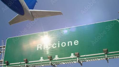 Airplane Take off Riccione photo