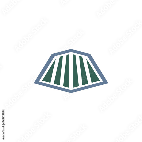old train locomotive design logo template vector illustration