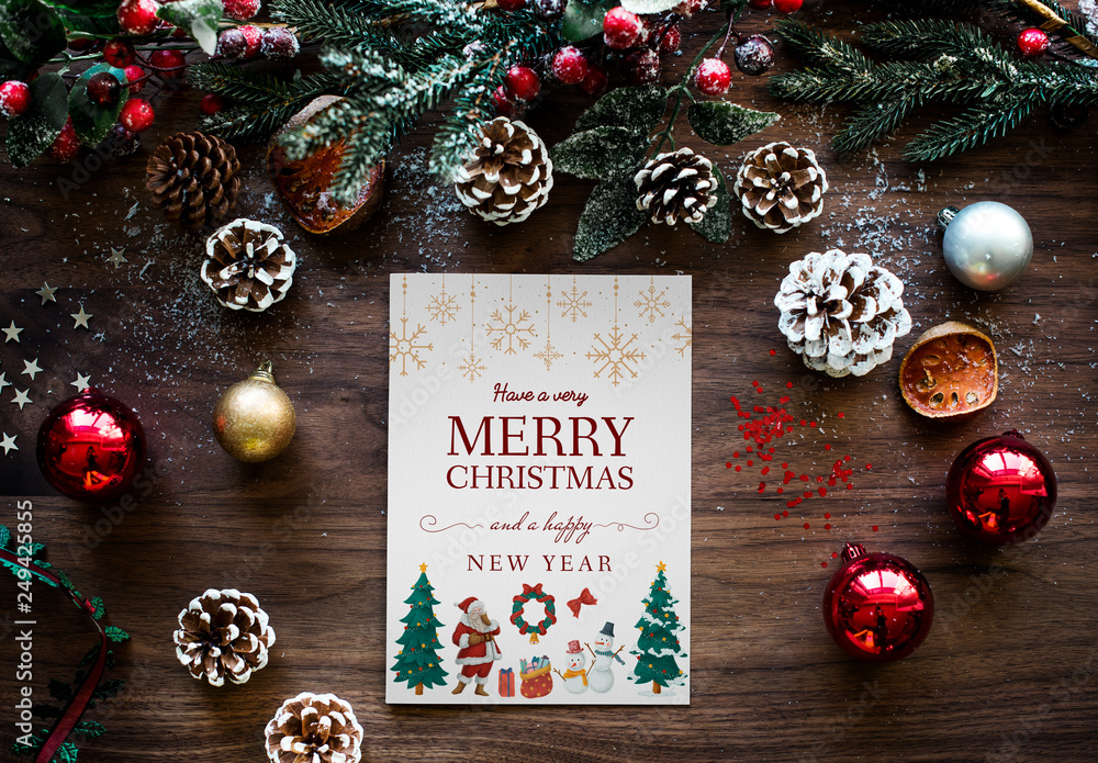 © Rawpixel.com - Christmas holiday greeting design mockup © Rawpixel.com - Christmas holiday greeting design mockup