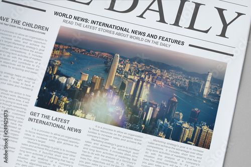 Foto The daily news newspaper mockup