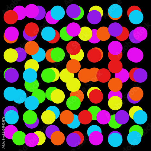 Abstract colorful circles pattern