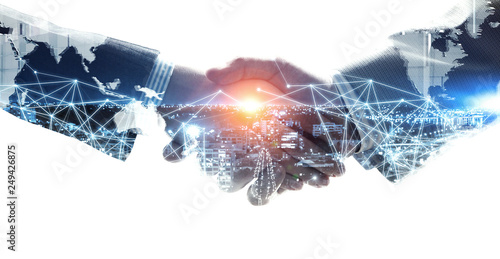 Concept of partnership and social connection photo