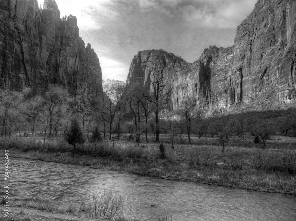 Zion Canyon and the Virgin River