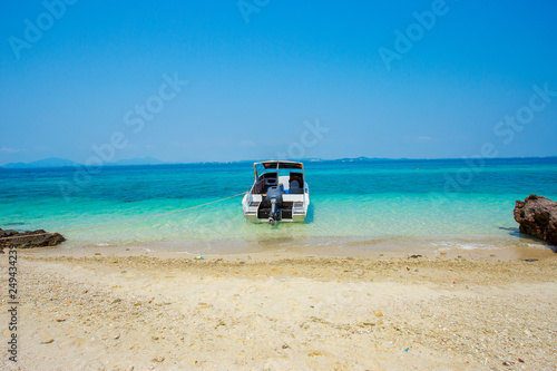 Beach, Island, Nautical Vessel, Summer, Tropical Climate © weera