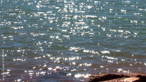 Sun Sparkles on Lake-zoom photo