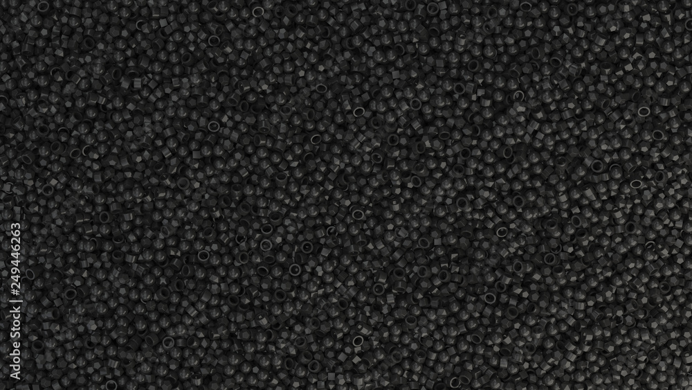 Pile of black primitives Pile of black primitives