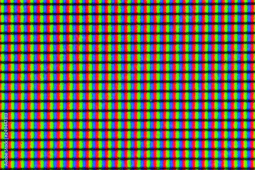 LED IPS monitor screen in extreme closeup macro magnification