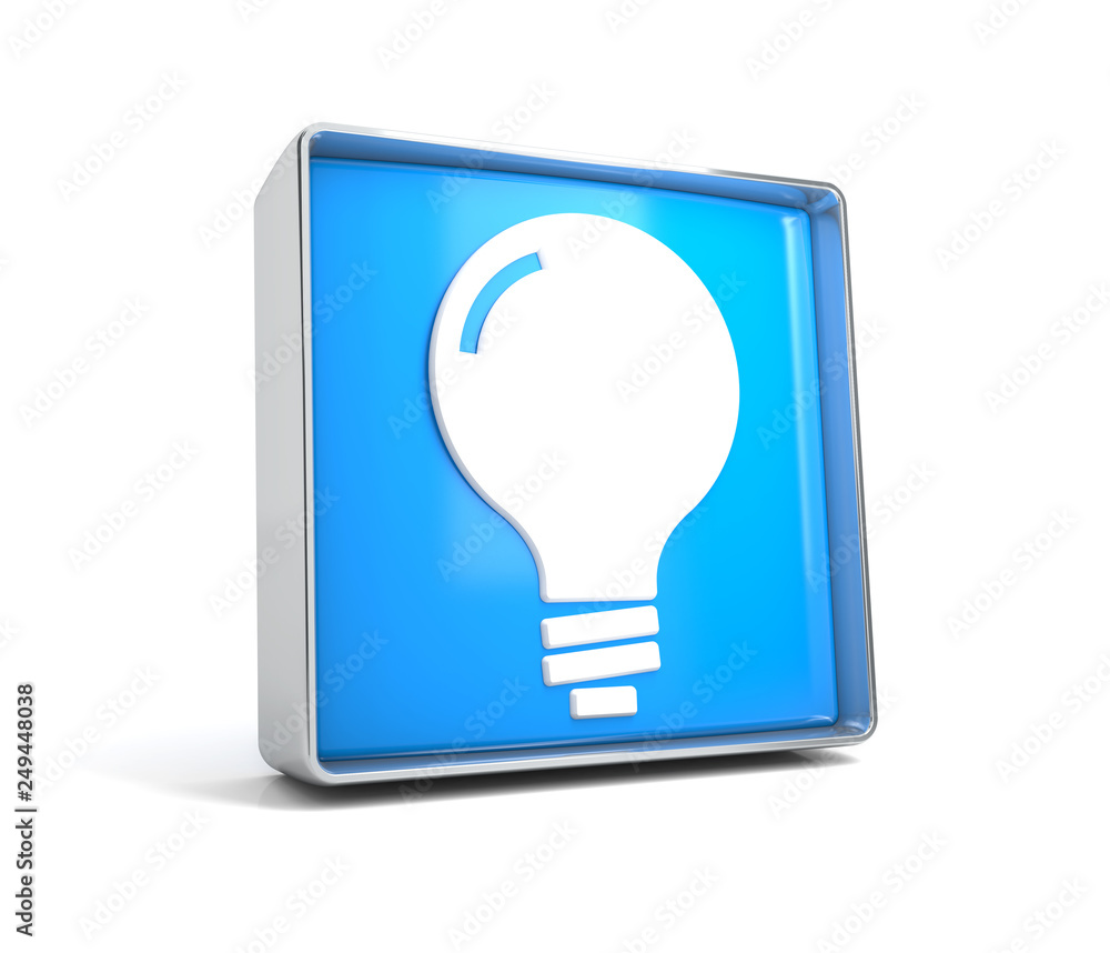 Lamp - web button isolated on white background Lamp - web button isolated on white background