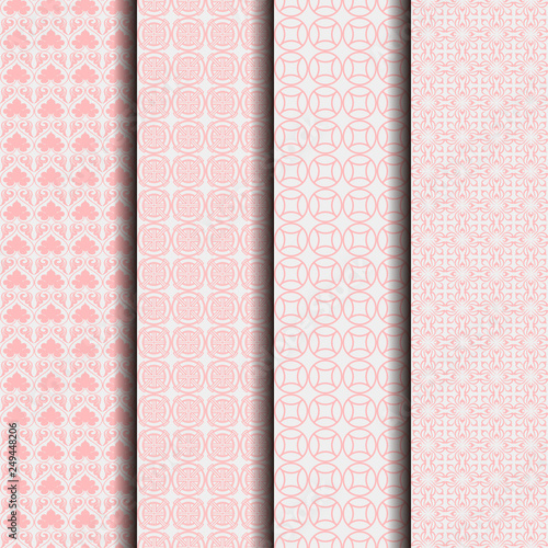 Japanese Seamless Pattern Background, Collection