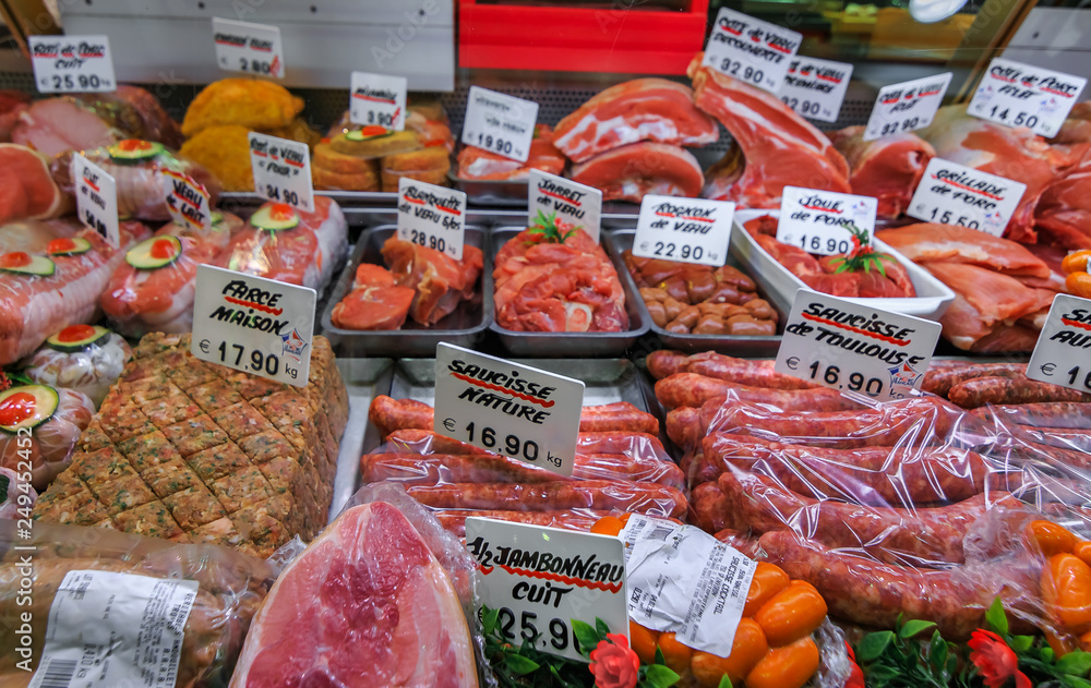 Going to the butcher's shop in France