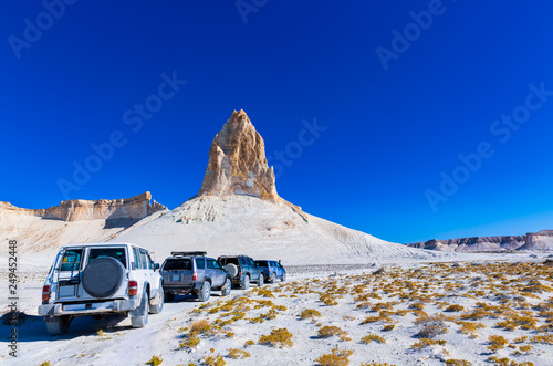 ‘Twin Towers’ mountain and majestic landscapes of Bozzhira, Mangysatau