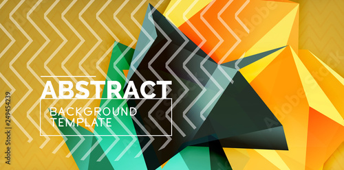Triangular low poly background design