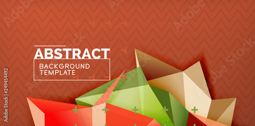Triangular low poly background design