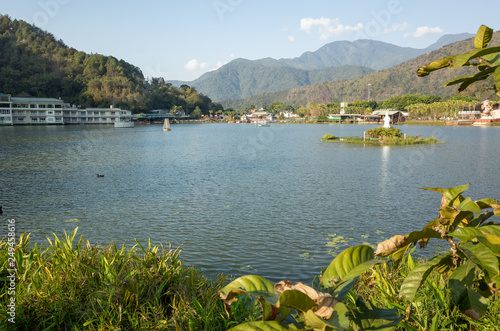 landscape of famous lake of Liyu Tan photo