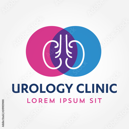 Kidney Urology Care logo designs vector, Human Kidneys, Nephrology Icon . Medical Hospital Clinic Symbol 