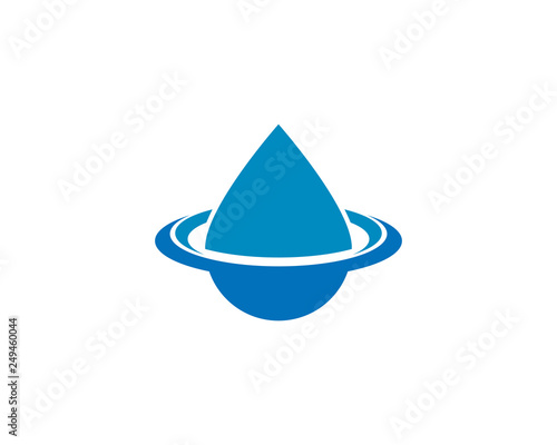 Water Drop Logo template vector icon illustration design