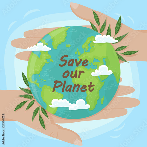 Vector background for international Earth Day