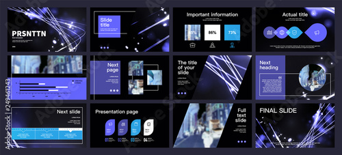 Presentation template design