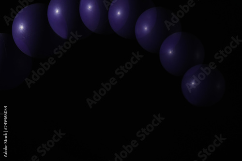 Purple spheres in motion on...