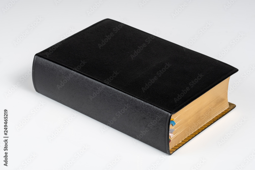 Black Book on White Background Black Book on White Background