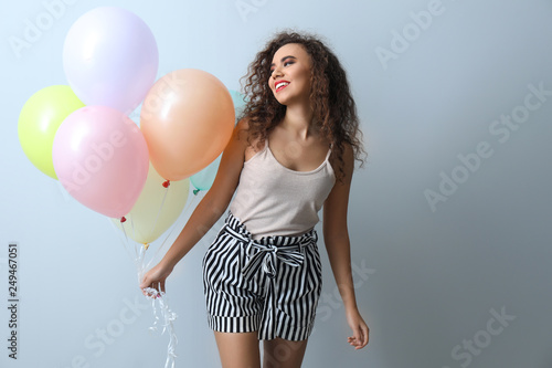 Beautiful young woman with ...