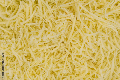 Grated cheese texture background