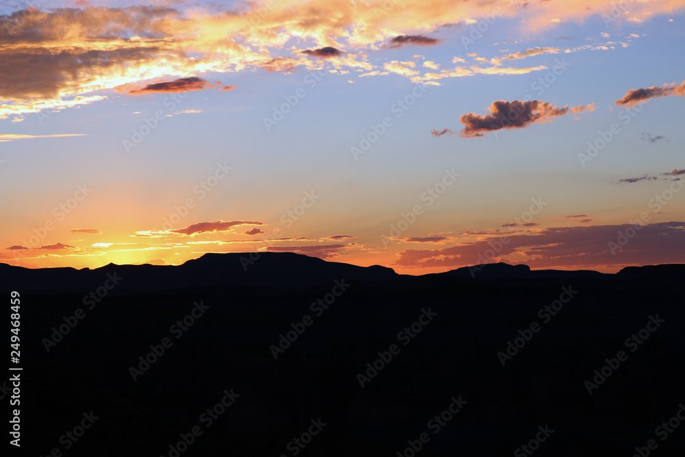 Fototapeta premium sunset in the mountains