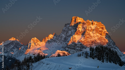 Dolomiti Pelmo sunset