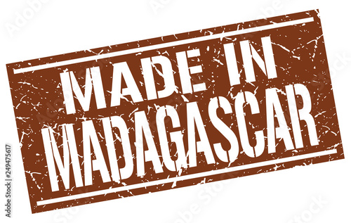 made in Madagascar stamp