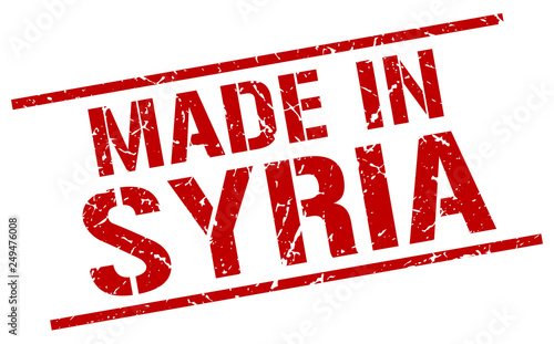 made in Syria stamp