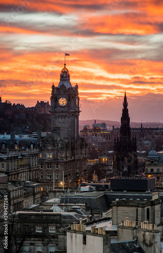 Edinburgh at sunset