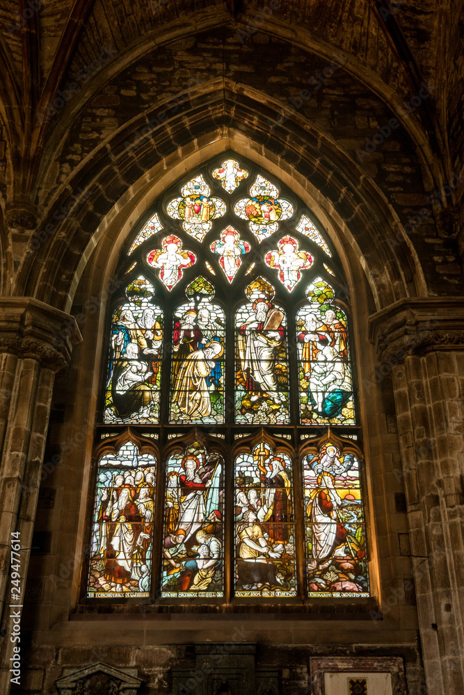 churchs window in St. Giles Cathedral, Edinburgh