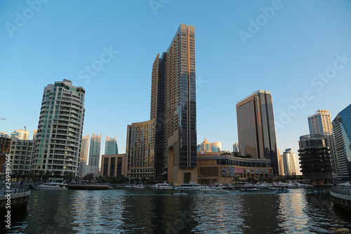 Dubai Marina skyscrapers, United Arab Emirates © Harmony Video Pro