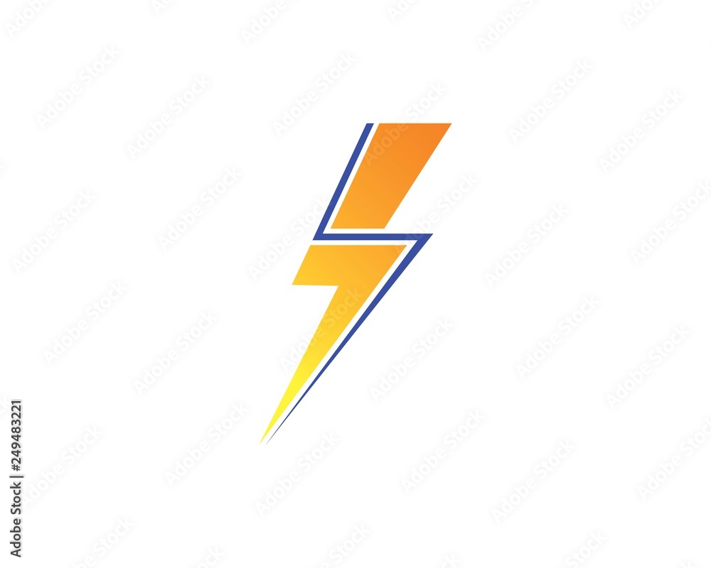 flash power thunder illustration vector flash power thunder illustration vector