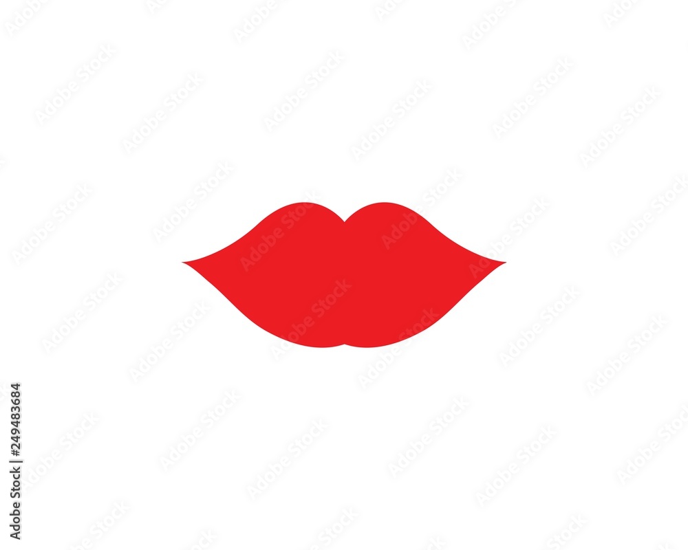 lips icon vector template lips icon vector template