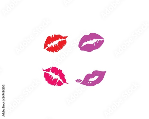 lips vector template