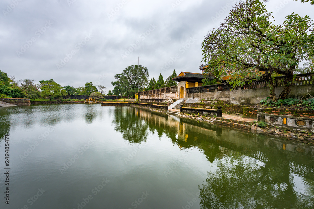 Hue - Vietnam. December 08, 2015. Imperial Enclosure Top choice historic site in Hue, Vietnam.