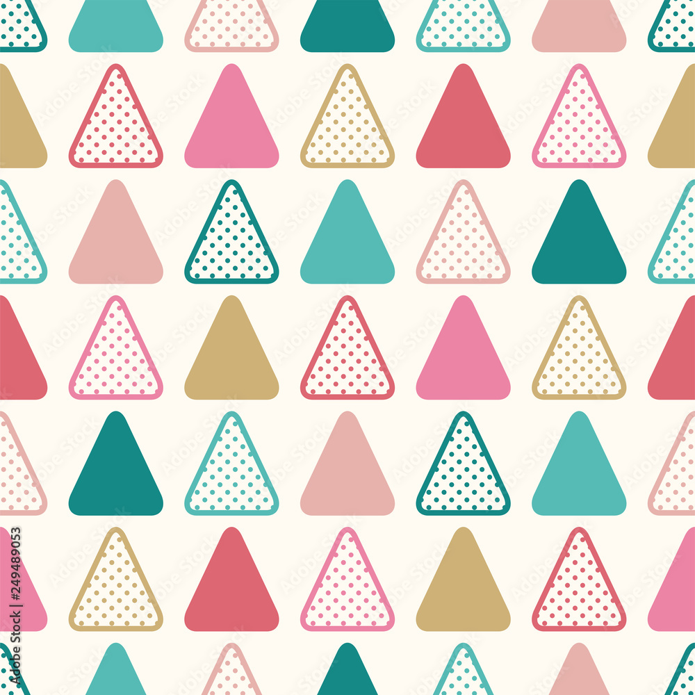 seamless modern triangle dotted pattern - Vector seamless modern triangle dotted pattern - Vector
