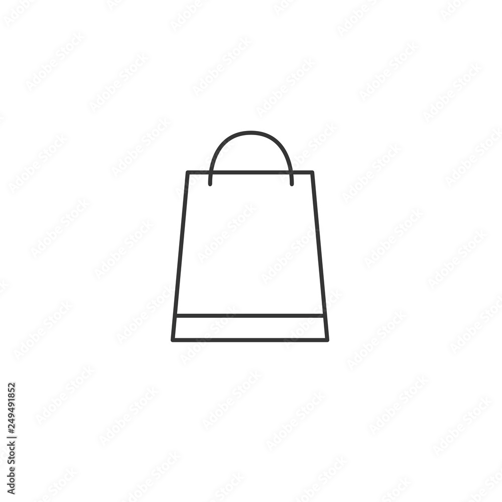 Shopping bag vector icon Shopping bag vector icon
