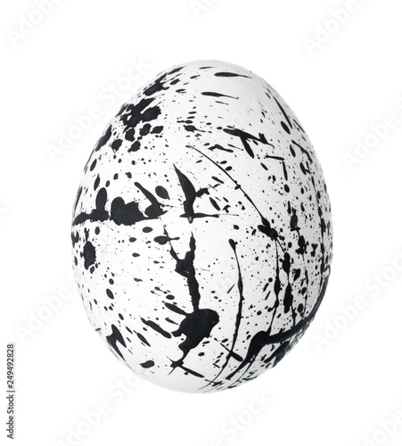 Colorful Easter Egg isolated on white