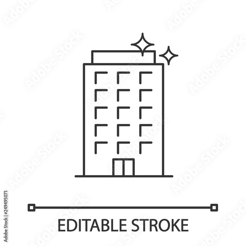 Office cleaning linear icon