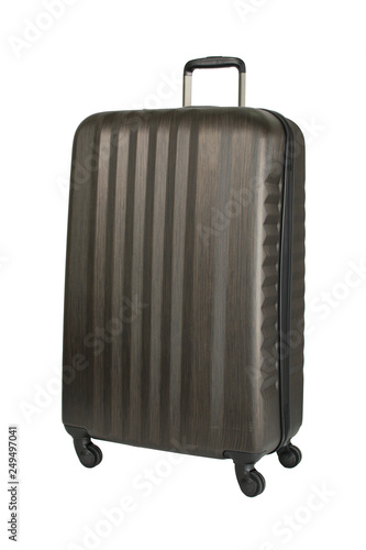 Travel suitcase isolated on white background