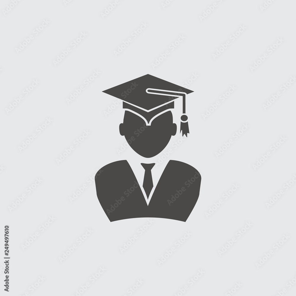Flat Graduation Icon