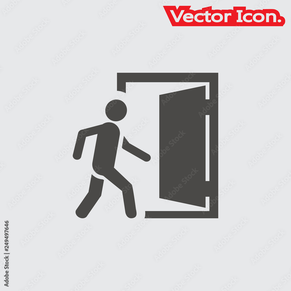 Entry door icon isolated sign symbol and flat style for app, web and digital design. Vector illustration. Entry door icon isolated sign symbol and flat style for app, web and digital design. Vector illustration.