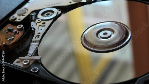 Wallpaper Mural hard disk writing data with its head. Torontodigital.ca