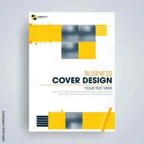 A4 size template, flyer or cover design for business or corporate sector.